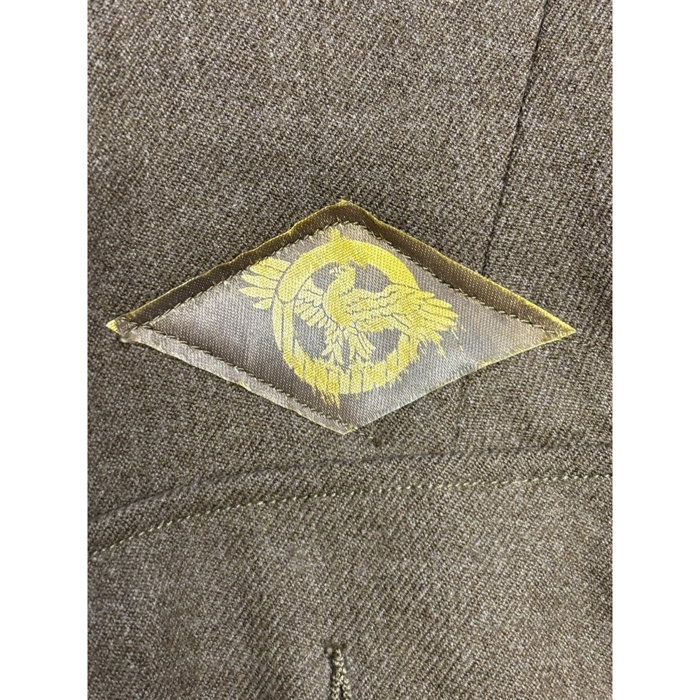 US‎ Army Air Force Uniform Jackets Brown 1940s Patches Original 40R Vintage - Picture 9 of 16